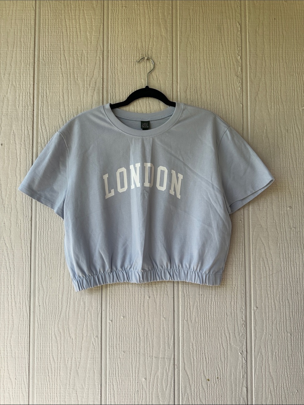 Wild Fable Cropped Tee with 'LONDON' Print